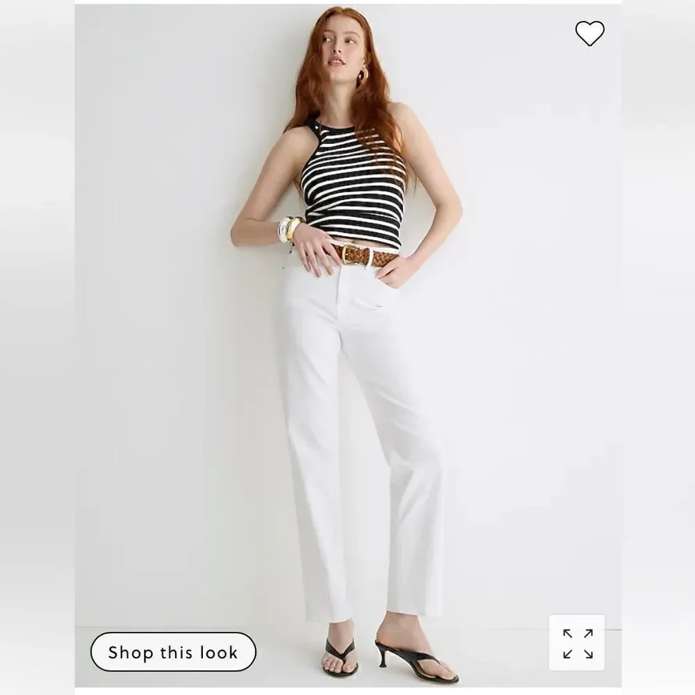 J. Crew '90s classic straight-fit jean in white wash*